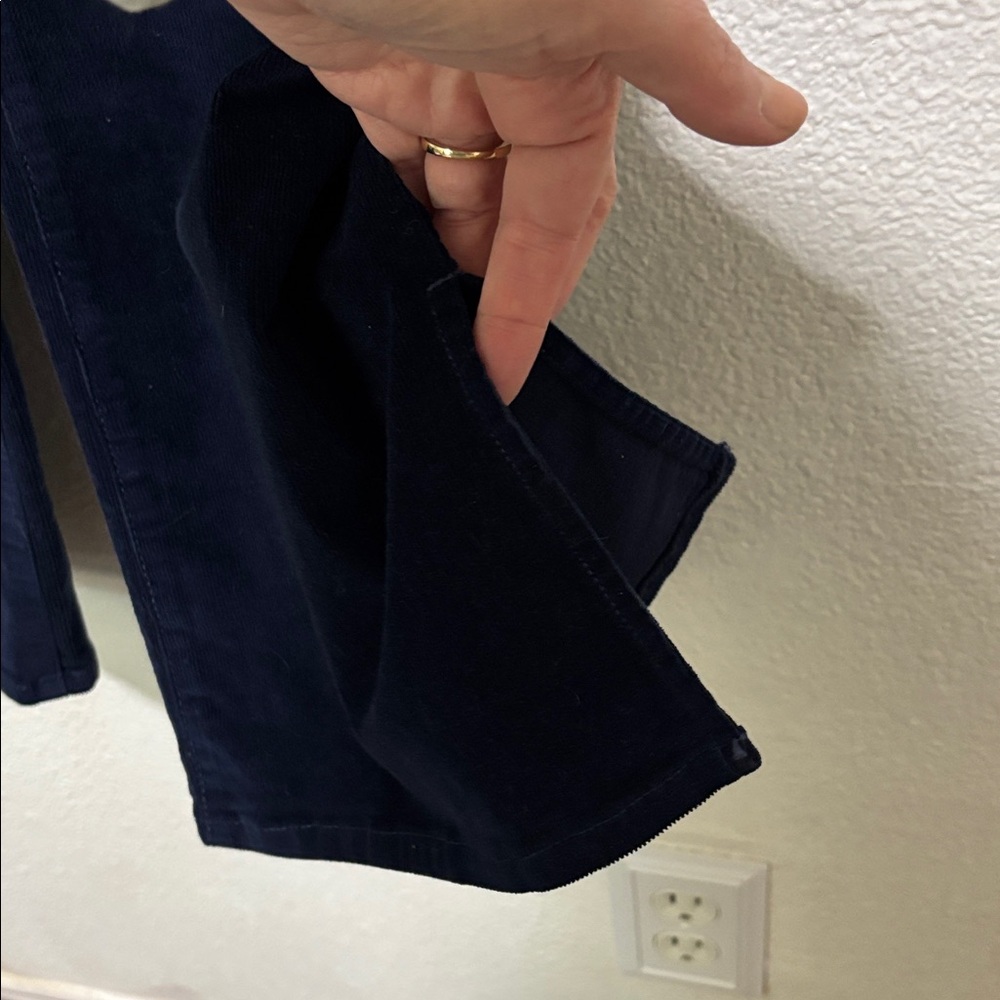 Madewell Women Corduroy Pants Straight Leg Dark Blue Kick out Sz 31 New Midrise - Picture 5 of 14